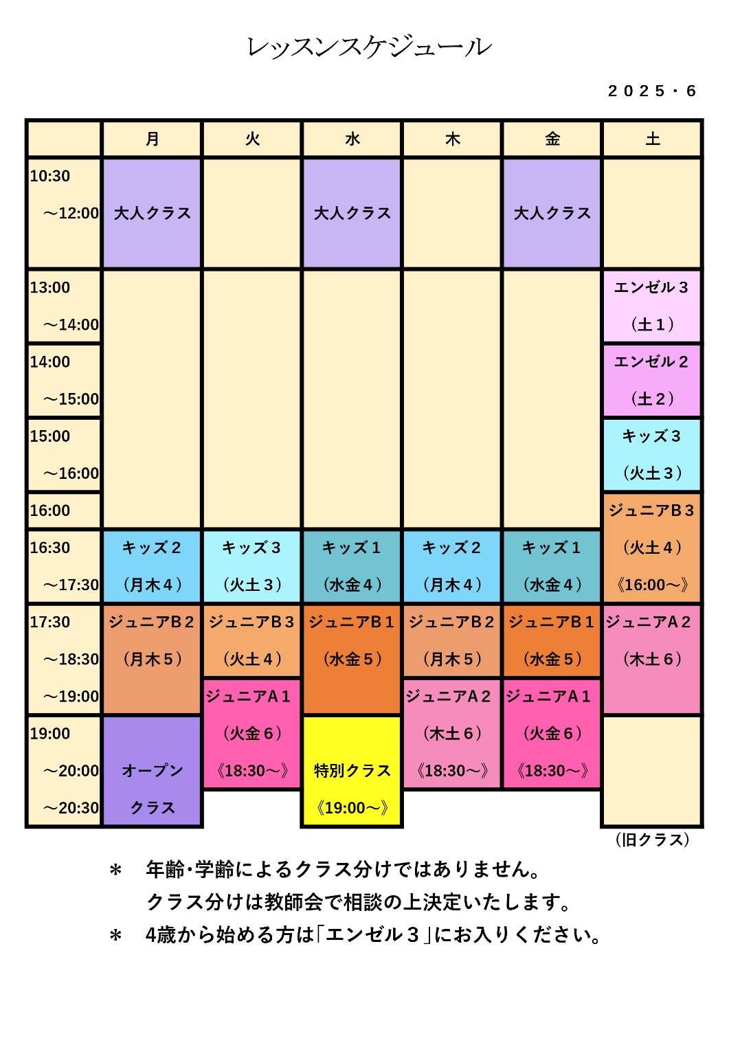 子どもバレエ・研究生クラス